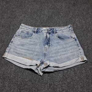 Pacsun Light Denim Blue High Rise Mom Short‎ Size 30